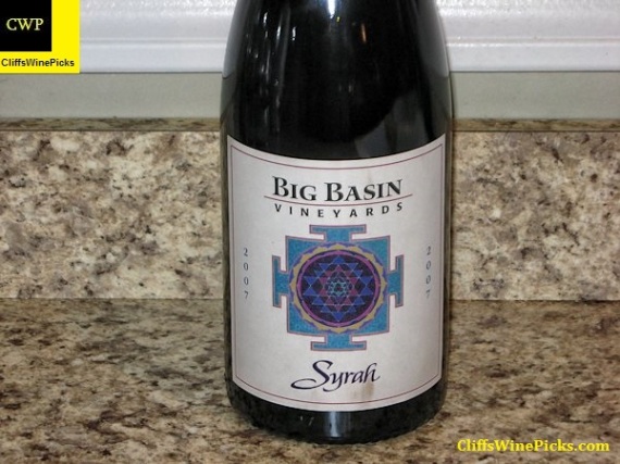 2007 Big Basin Vineyards Syrah Santa Cruz-Monterey County